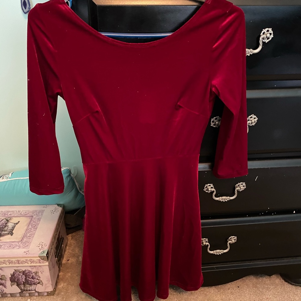 Red Velvet Dress
